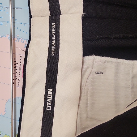 CITADIN MICRO ULTRA LOW RISE SLANT POCKET DRESS BLACK PANT - Picture 7 of 15